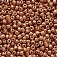 Seed beads 11/0 (2mm) Dark orange brown